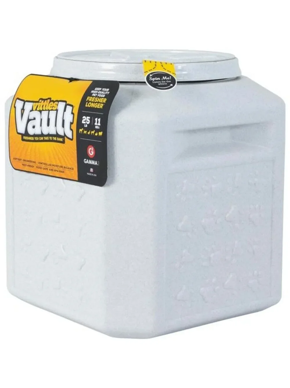 Pet Food Storage Container Airtight Dog Cat Kibble Vault 25lbs Durable USA